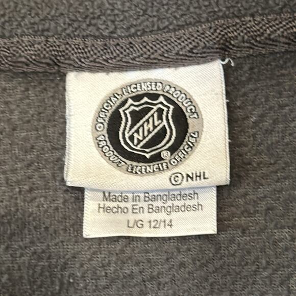 NHL Women's Seattle Kraken Quarter Zip Fleece Pullover Charcoal Grey Size L - Picture 5 of 6